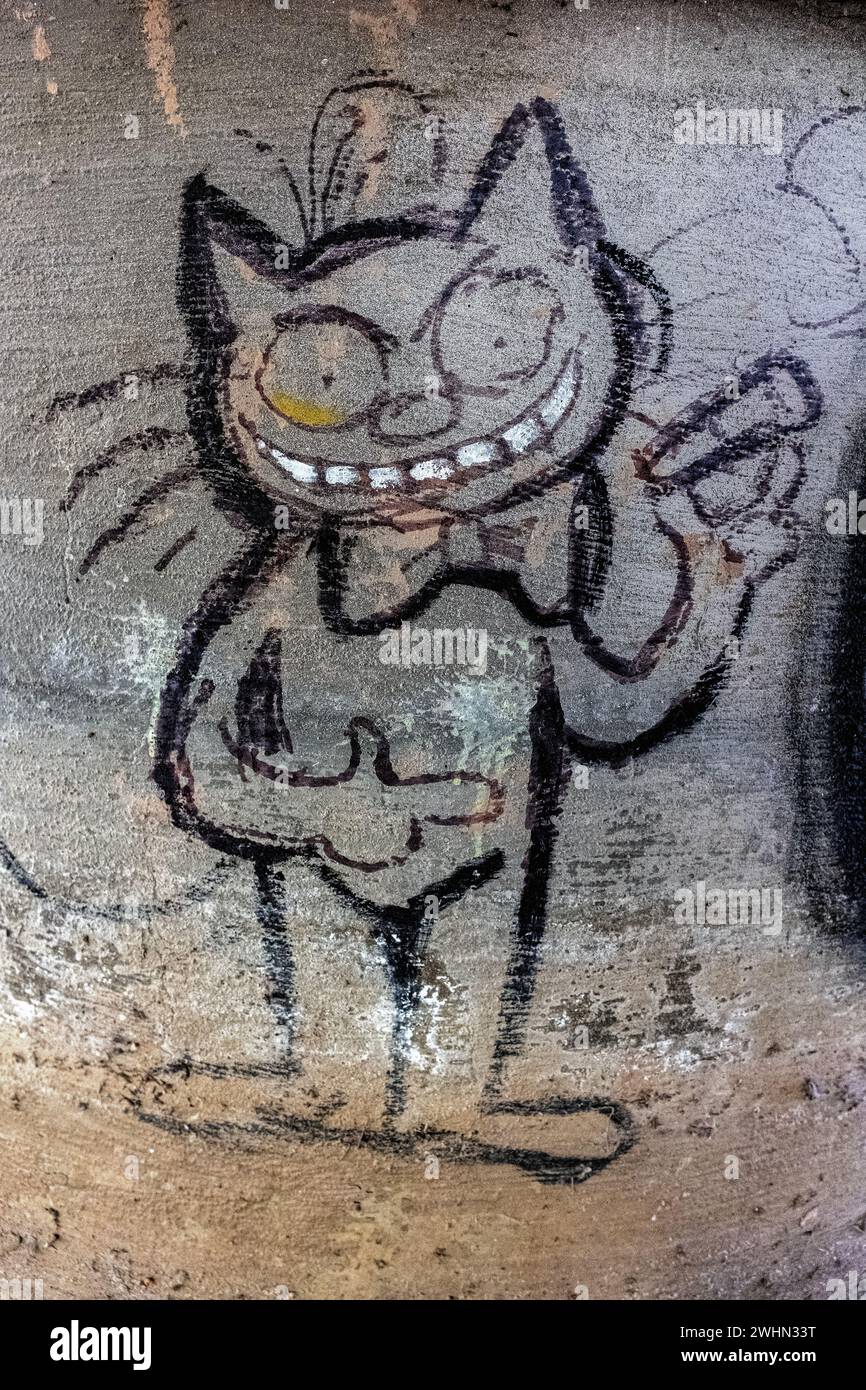 Graffiti (Street art) à Albuquerque, Nouveau-Mexique Banque D'Images
