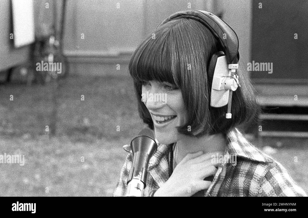 Kiki Dee, chanteuse pop soul britannique, en préformation au concert du Queen Hyde Park 18/9/1976 Banque D'Images
