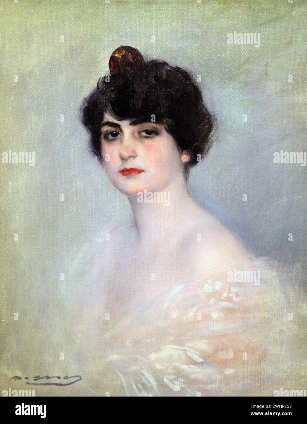 Júlia de Ramon Casas (1866-1932). Banque D'Images