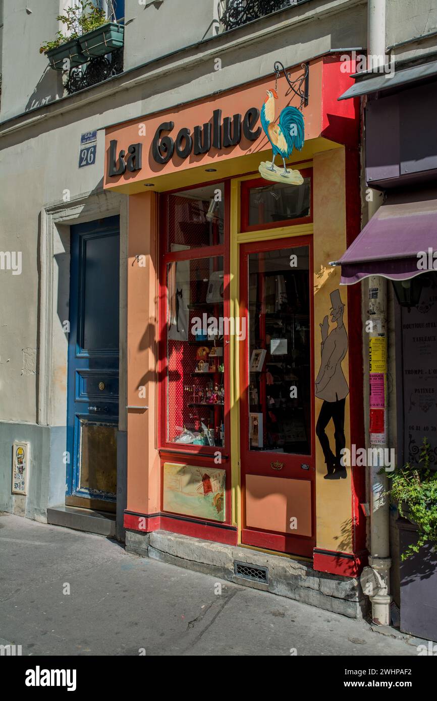 La vie quotidienne dans les rues de Paris Banque D'Images