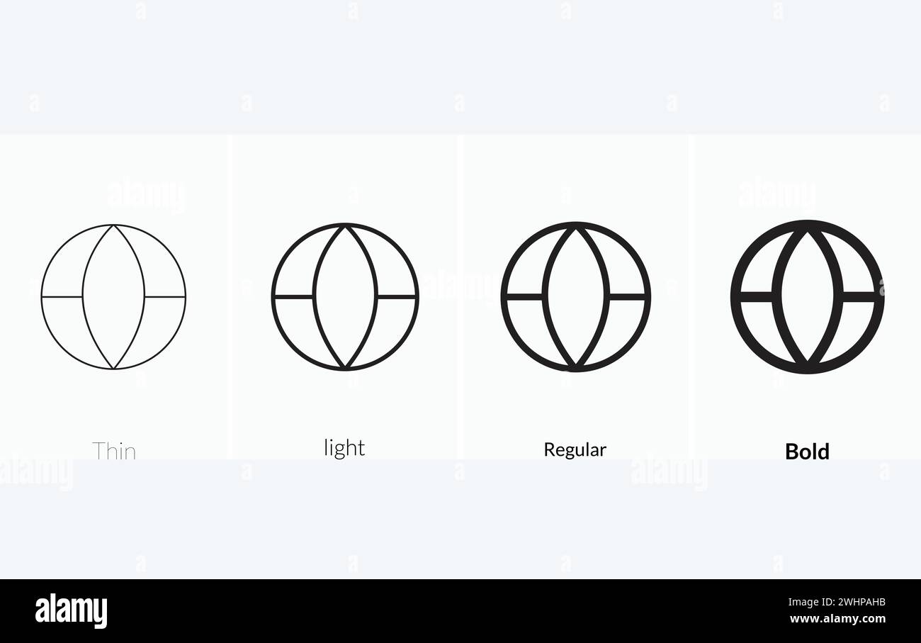 Icône de terrain de basket-ball .conception de style mince, légère régulière et audacieuse isolée sur fond blanc Illustration de Vecteur