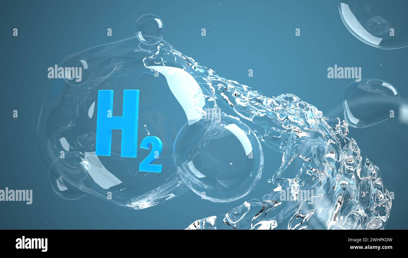 Hydrogène carburant liquide Banque D'Images Hydrogène carburant liquide Banque D'Images
