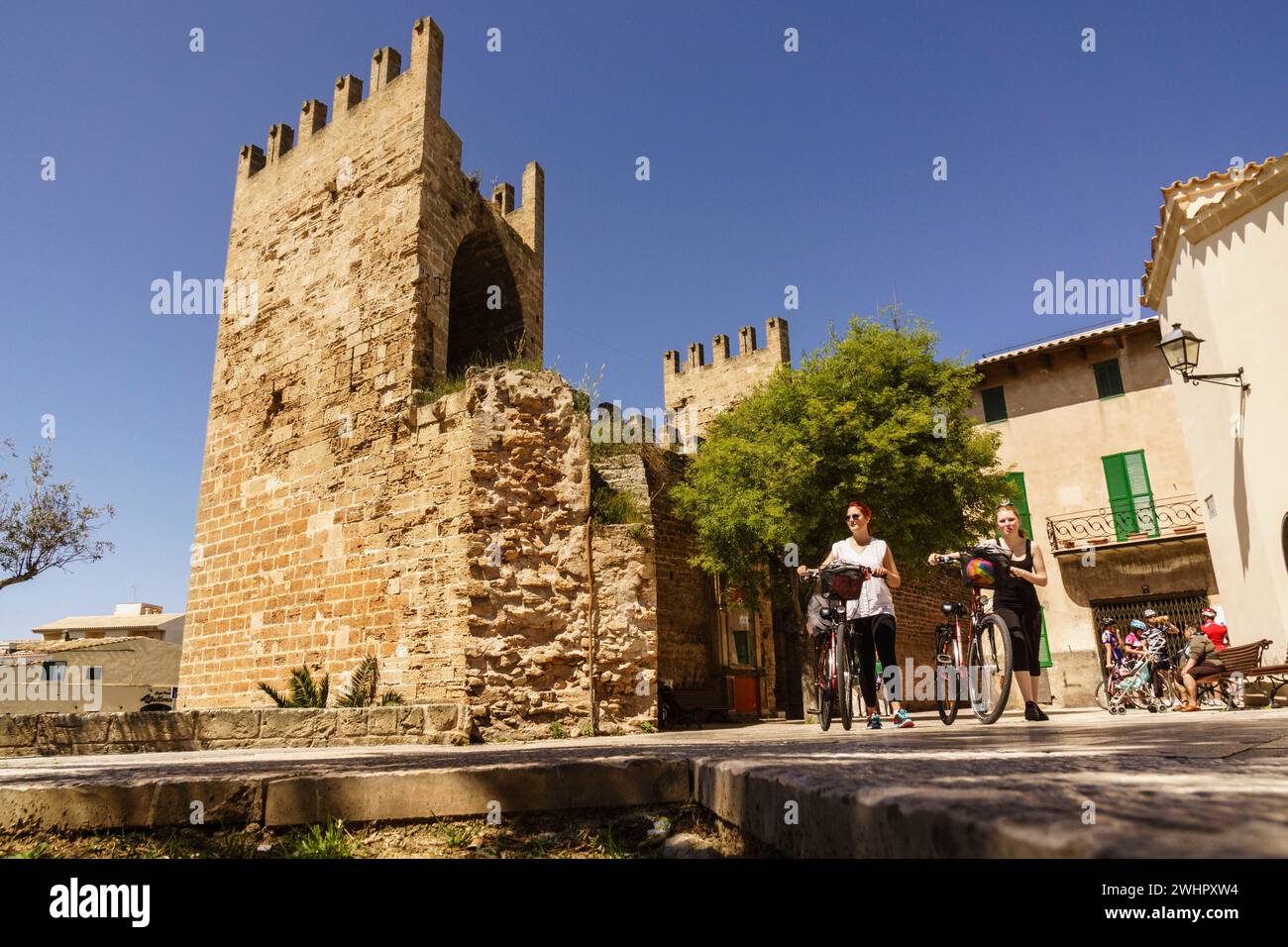 Puerta de Mallorca - puerta de Sant Sebastia- Banque D'Images