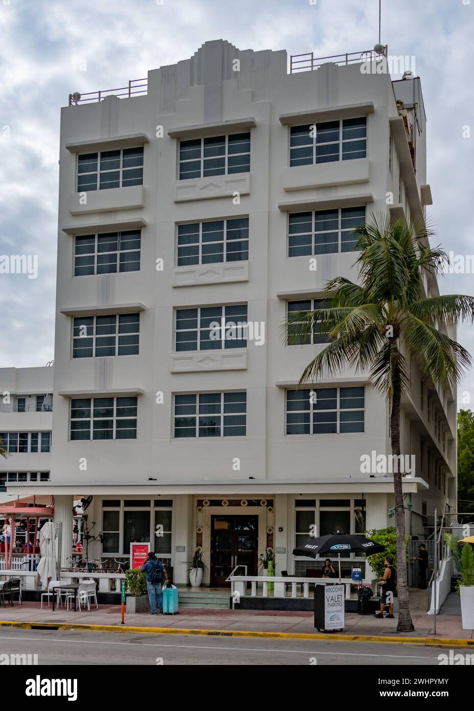 Clevelander South Beach Hotel, quartier historique Art déco, Miami Beach, Floride Banque D'Images