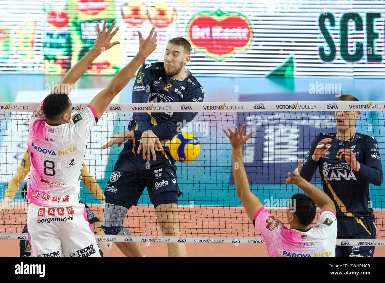 Lorenzo Cortesia de Rana Verona lors du match entre Rana Verona et Pallavolo Padova, saison régulière du champion italien de volleyball SuperLega Banque D'Images