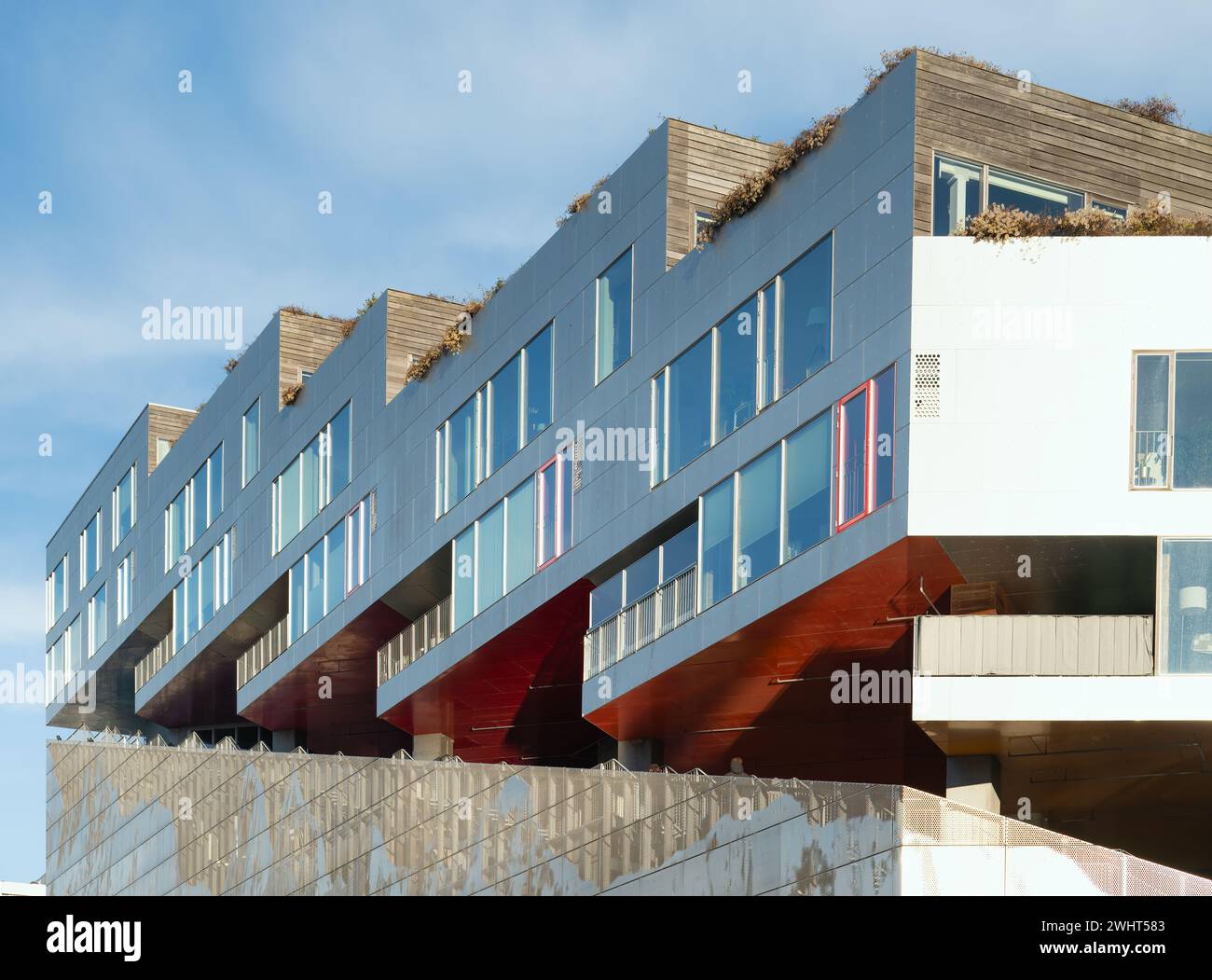 Copenhague, Danemark - Mountain Dwellings by BIG (Bjarke Ingels Group) et JDS Banque D'Images