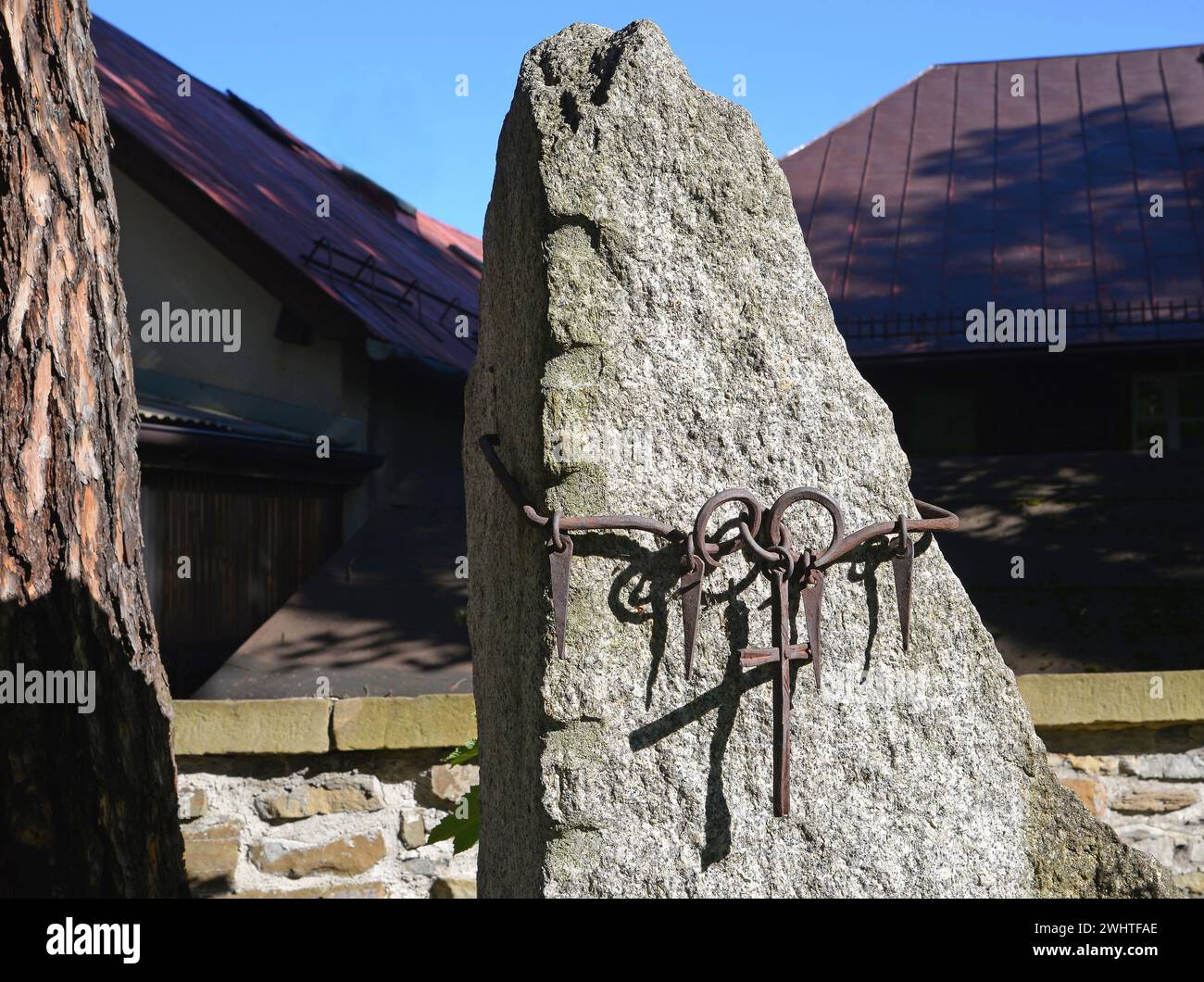 Cimetière historique, fragment, Zakopane, Pologne Banque D'Images