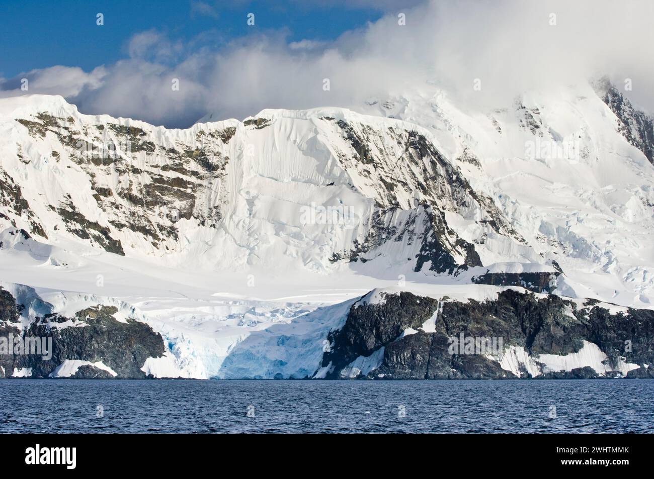 Le détroit de Gerlache, Antarctique, Antarctique, Amérique du Sud Banque D'Images