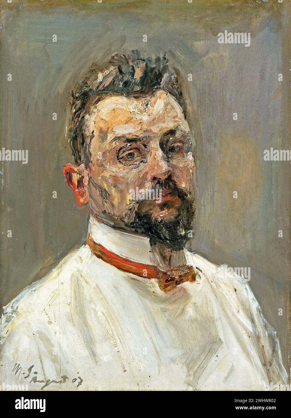 Max Slevogt - Selbstbildnis [1907] Banque D'Images