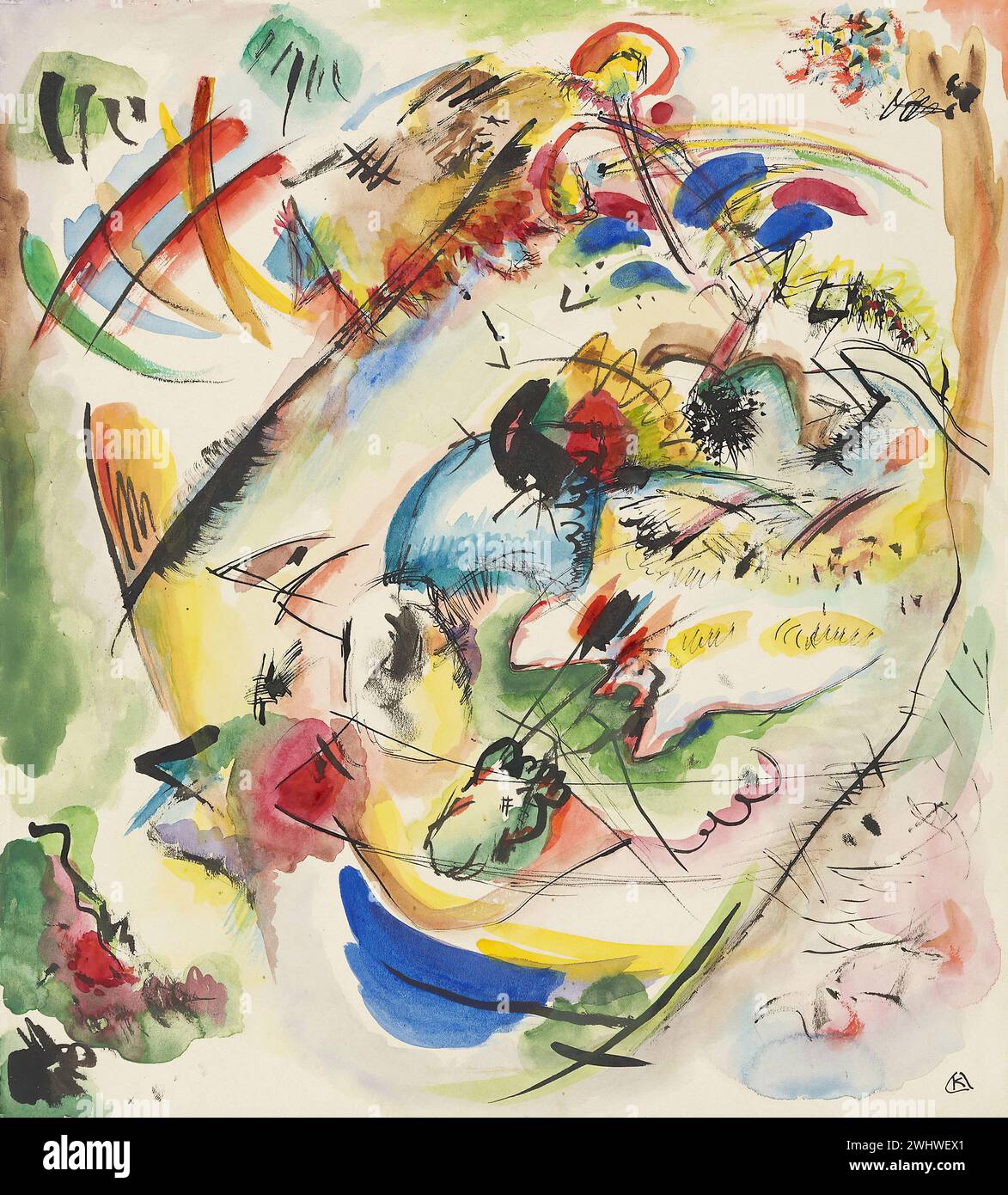 Vassily Kandinsky - Etude pour improvisation onirique Banque D'Images