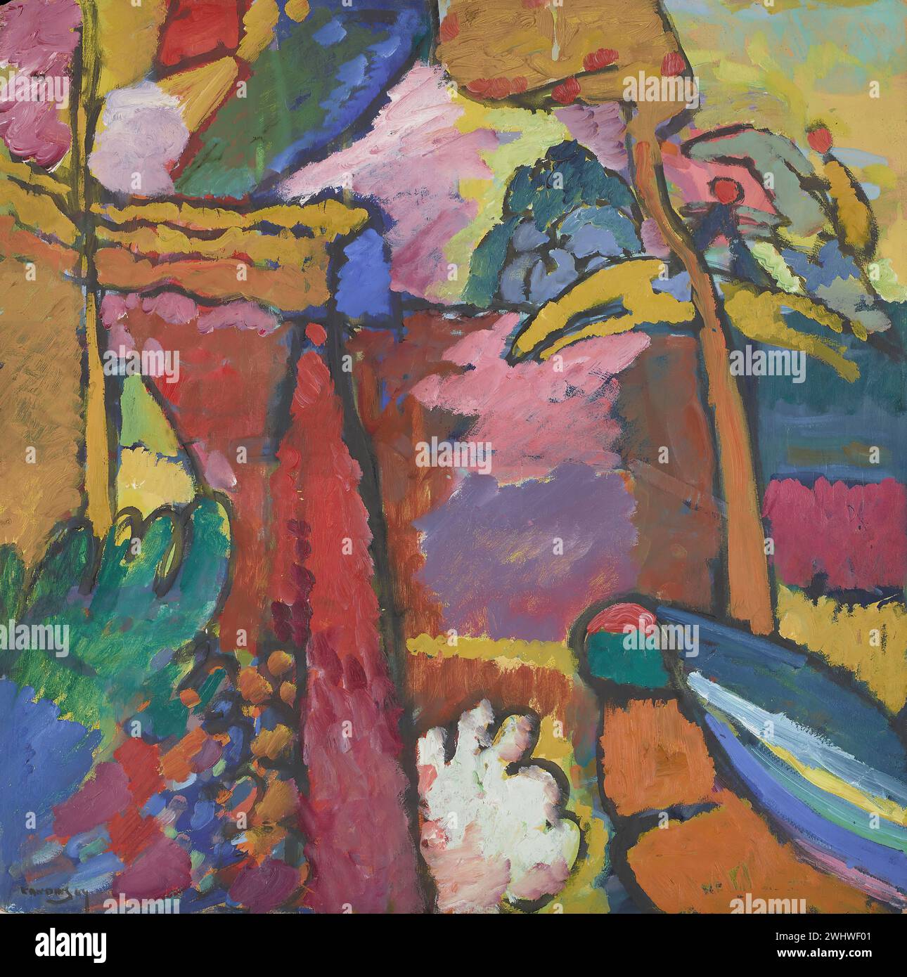 Vassily Kandinsky - étude pour l'improvisation V Banque D'Images