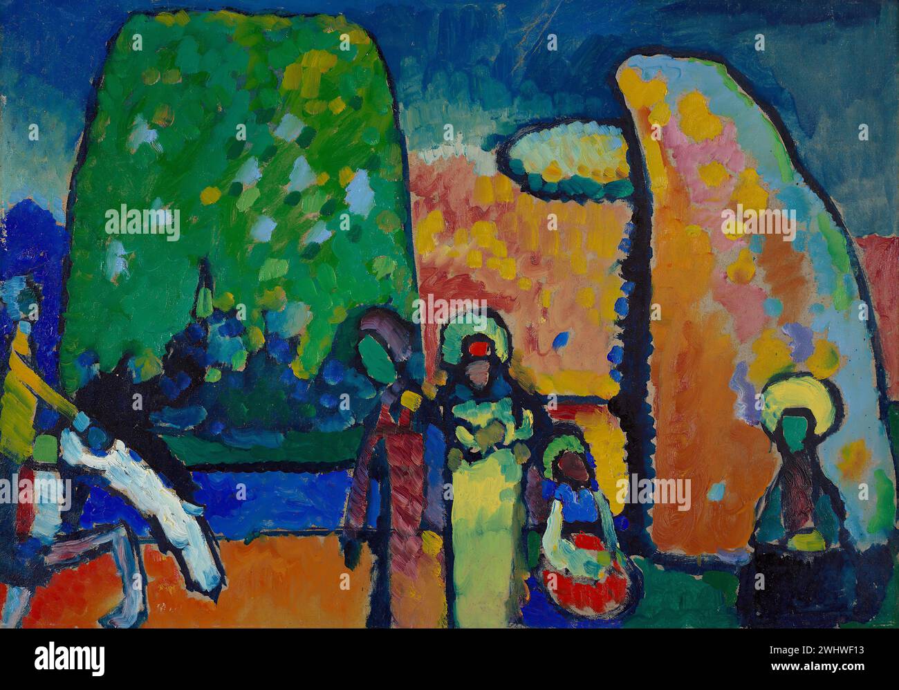 Vassily Kandinsky - Etude pour Marche funèbre, improvisation N° 2 Banque D'Images