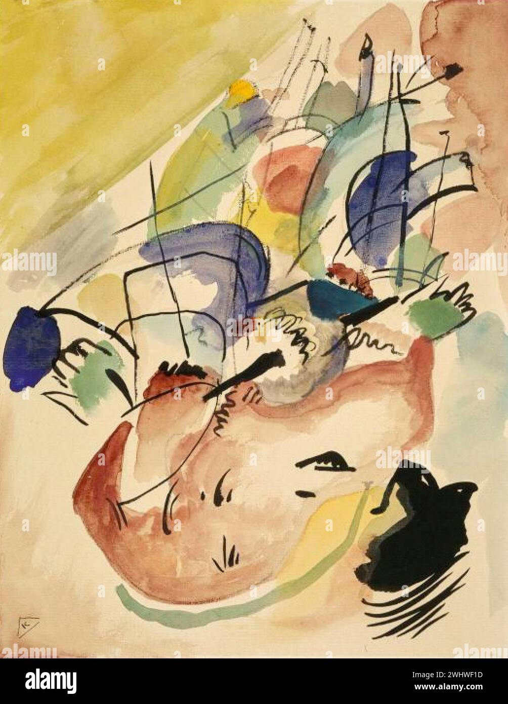 Vassily Kandinsky - Etude pour improvisation XXXI Banque D'Images
