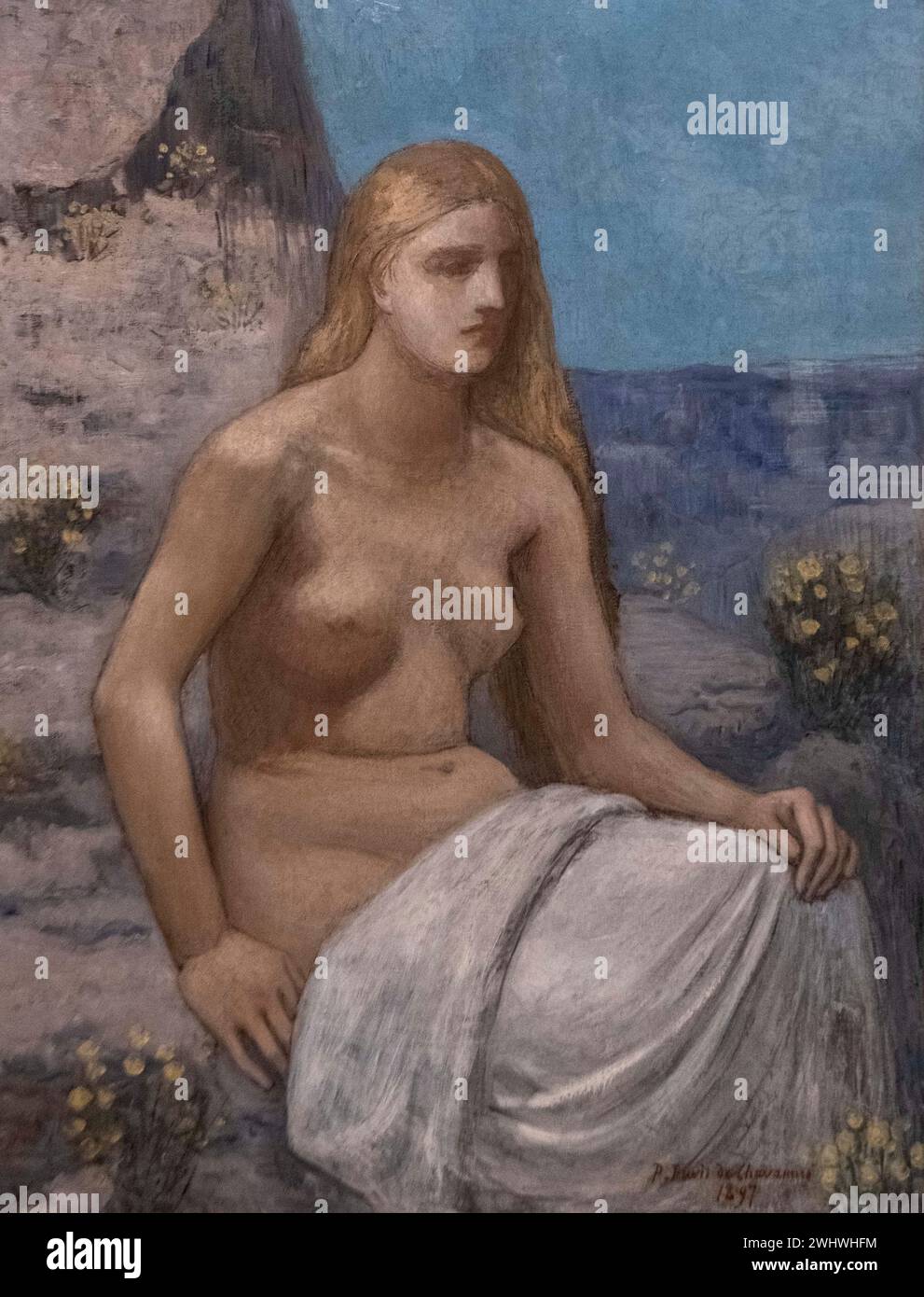Pierre Pauvis de Chavannes : 'Marie Madeleine' (1897) Banque D'Images