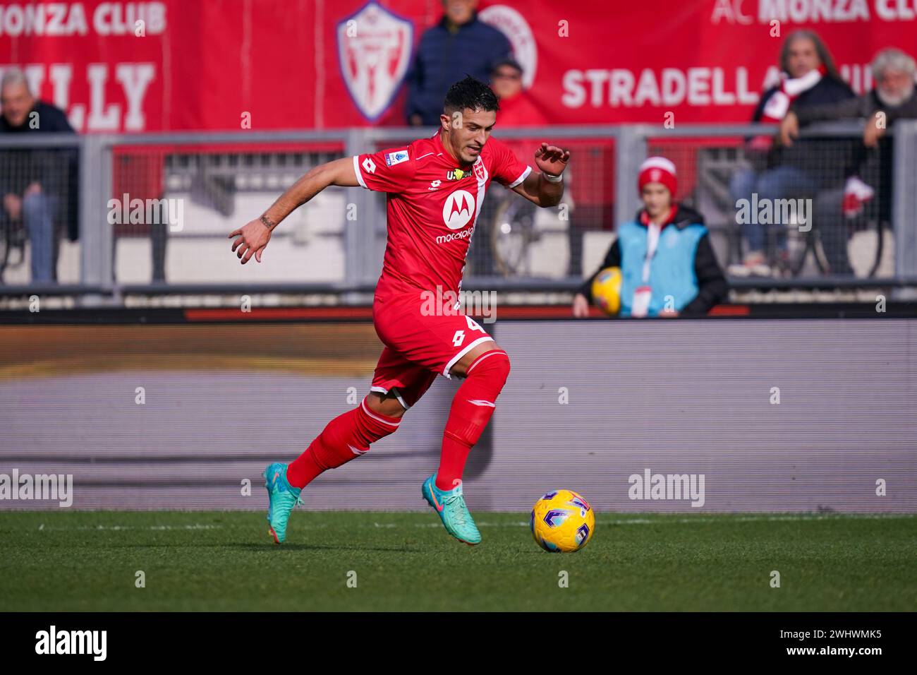 Monza, Italie. 11 février 2024. Dany Mota, lors de l'AC Monza vs Hellas Verona FC, Serie A, au U-Power Stadium. Crédit : Alessio Morgese/Alessio Morgese/Emage/Alamy Live news Banque D'Images