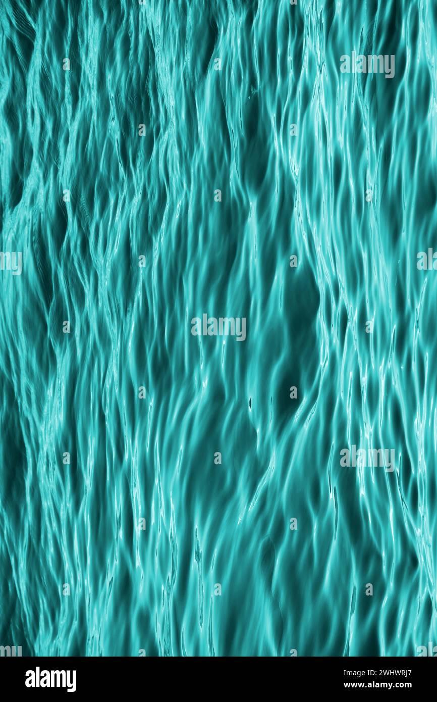 Fond abstrait dans l'illustration à motifs turquoise, gros plan photo de surface de la mer Banque D'Images
