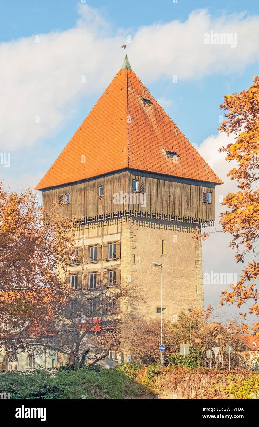 Tour de Constance de la porte du Rhin Banque D'Images