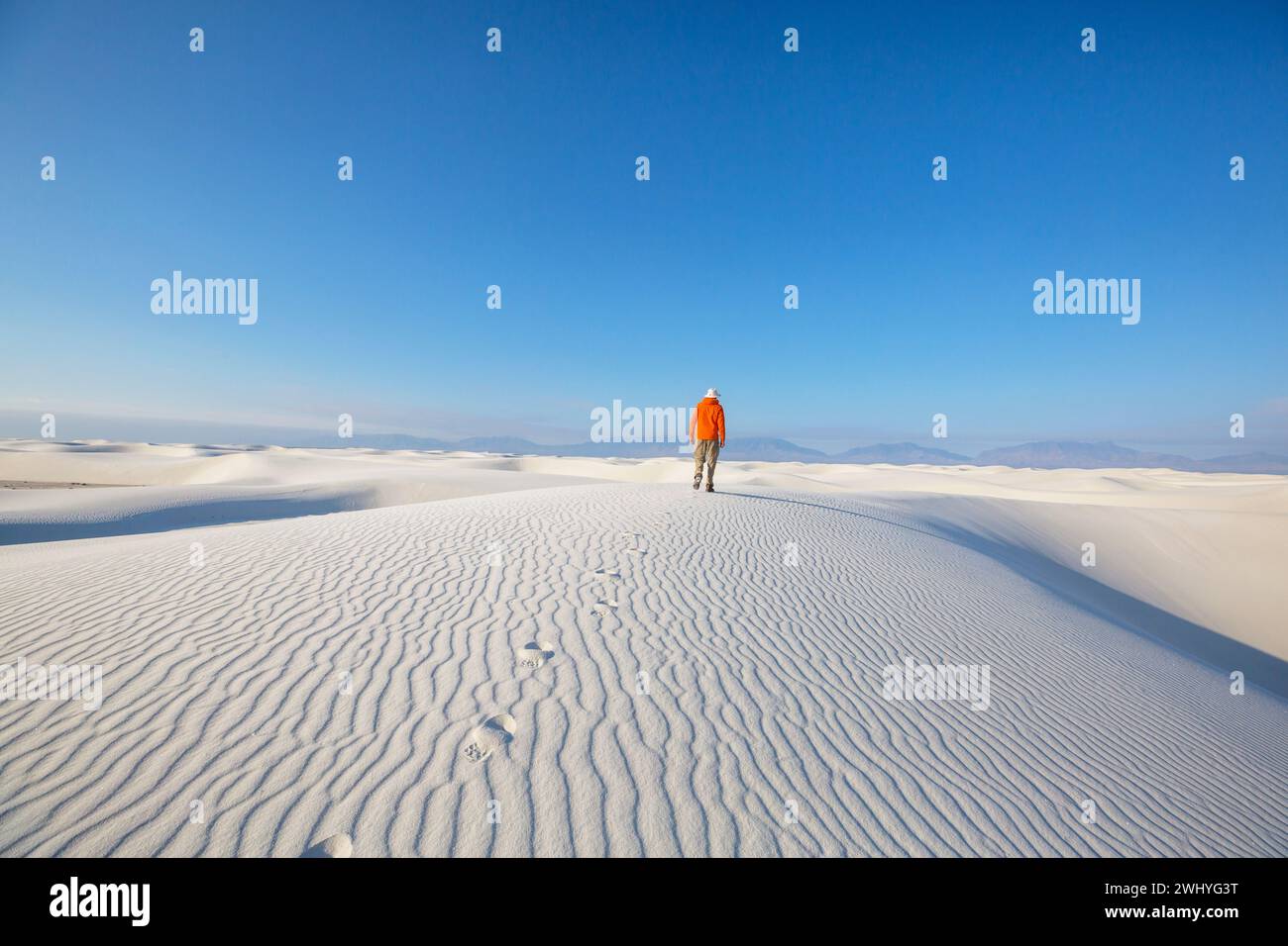 White Sands National Park au Nouveau-Mexique est une réserve naturelle de type parc national à l'extrémité nord du désert de Chihuahua, Mexi Banque D'Images