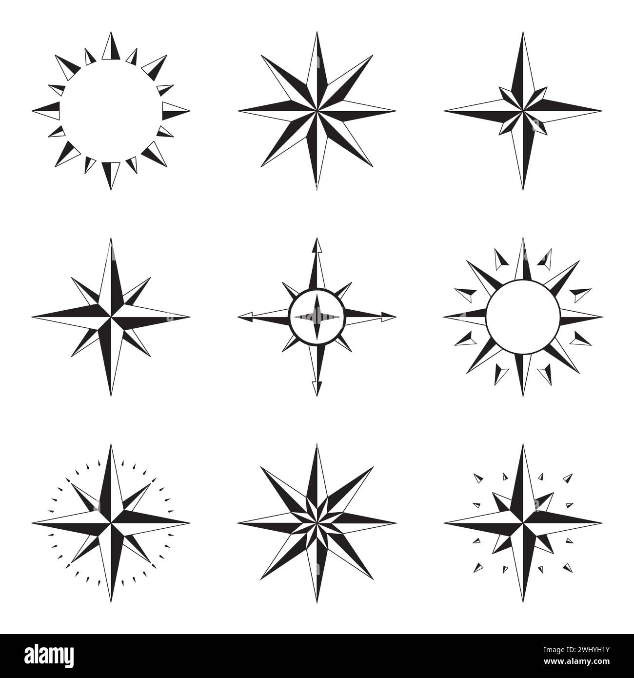 Compas solide Illustration de Vecteur