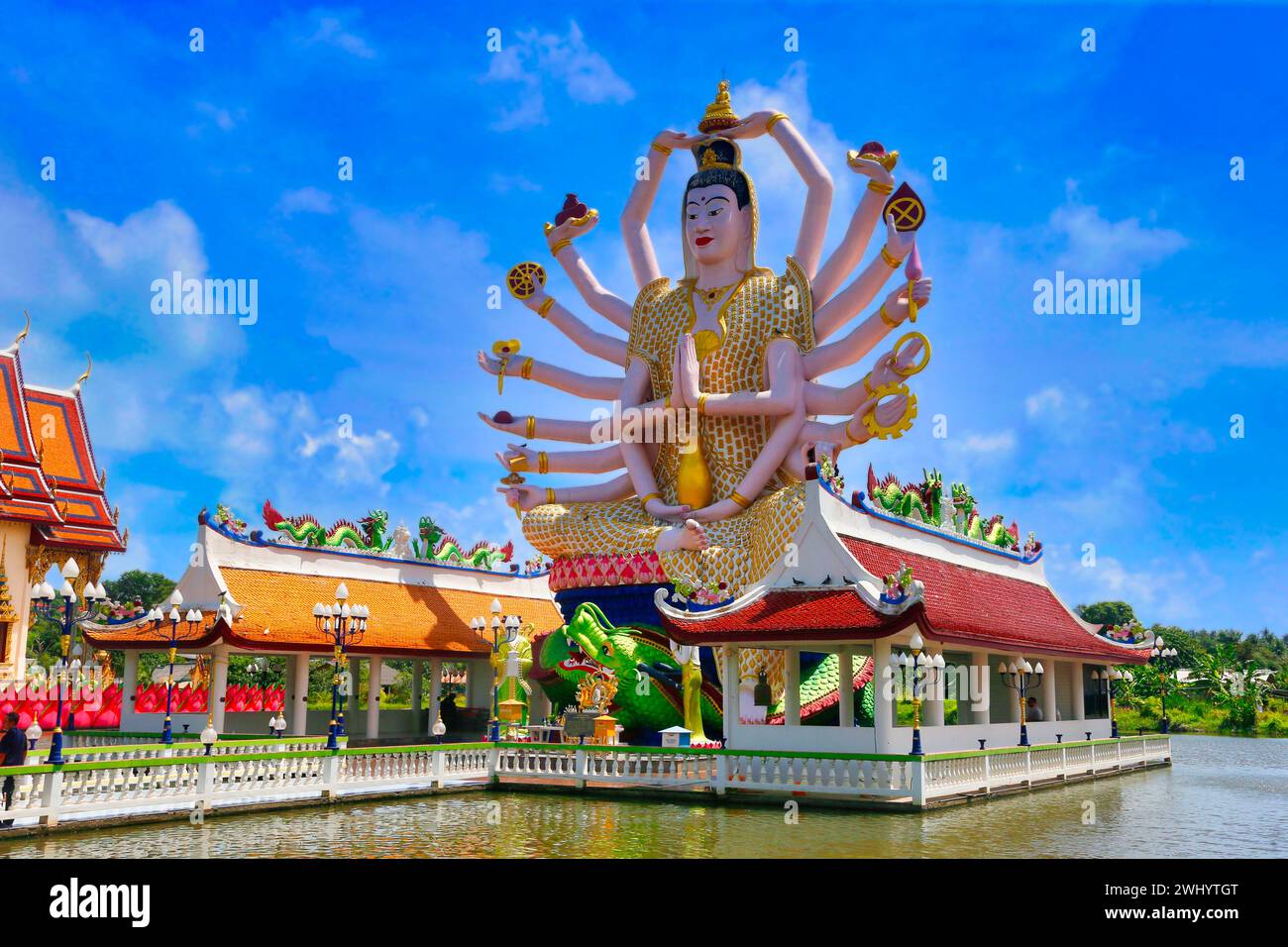 Le Temple Wat Plai Laem, Ko Samui, Thaïlande, Asie Banque D'Images