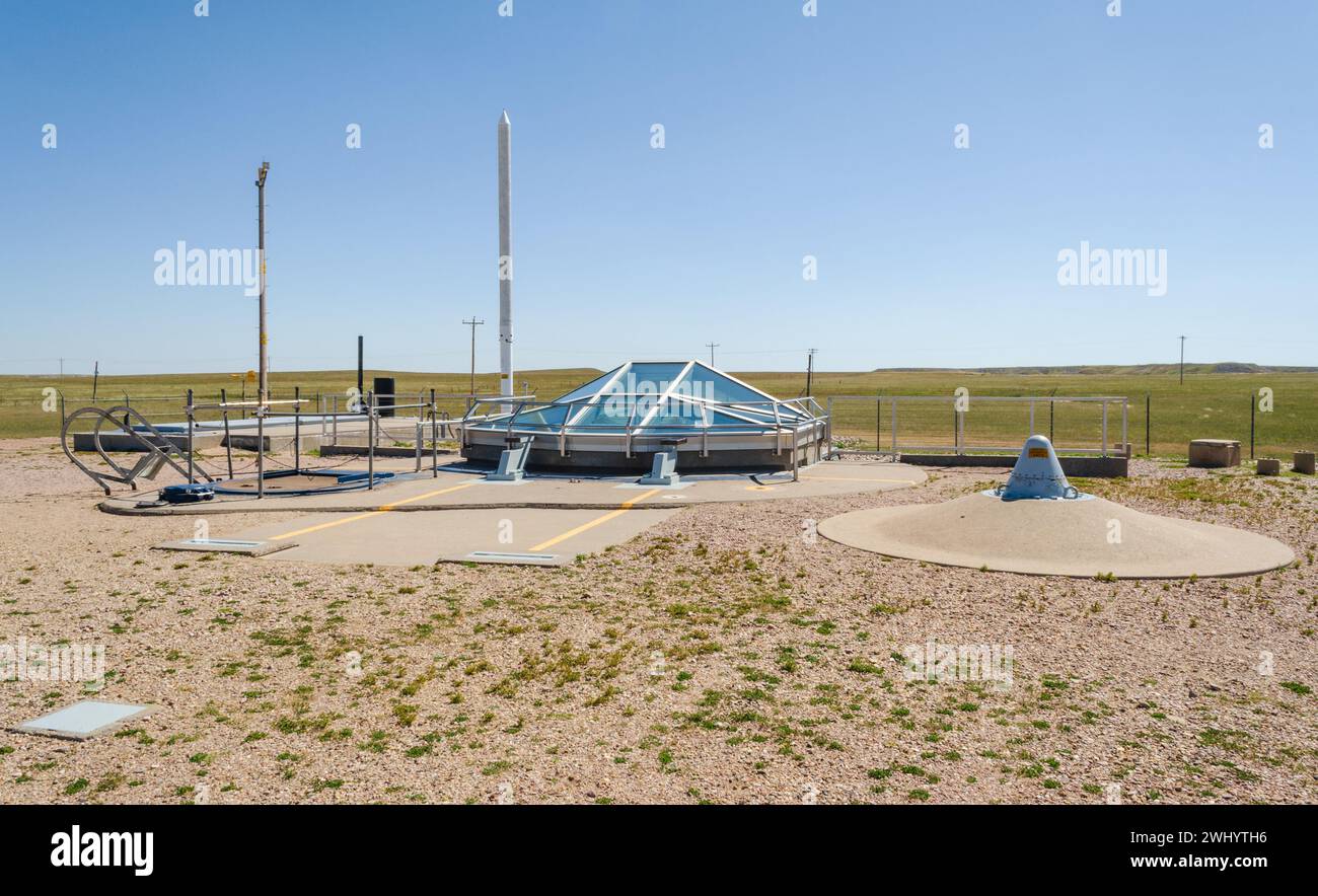 Centre des visiteurs du site historique national de Minuteman missile dans le Dakota du Sud, États-Unis Banque D'Images
