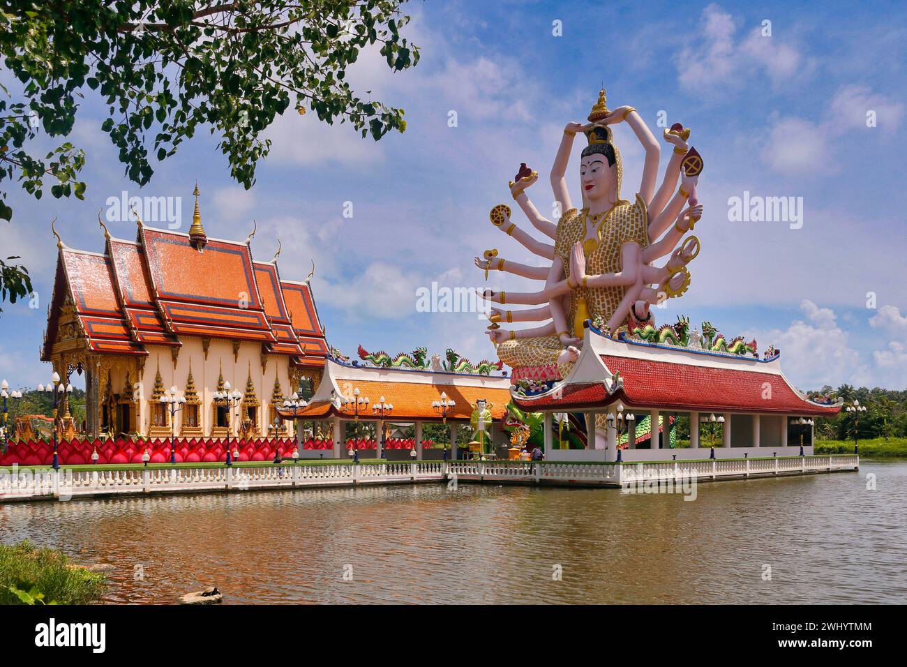 Le Temple Wat Plai Laem, Ko Samui, Thaïlande, Asie Banque D'Images