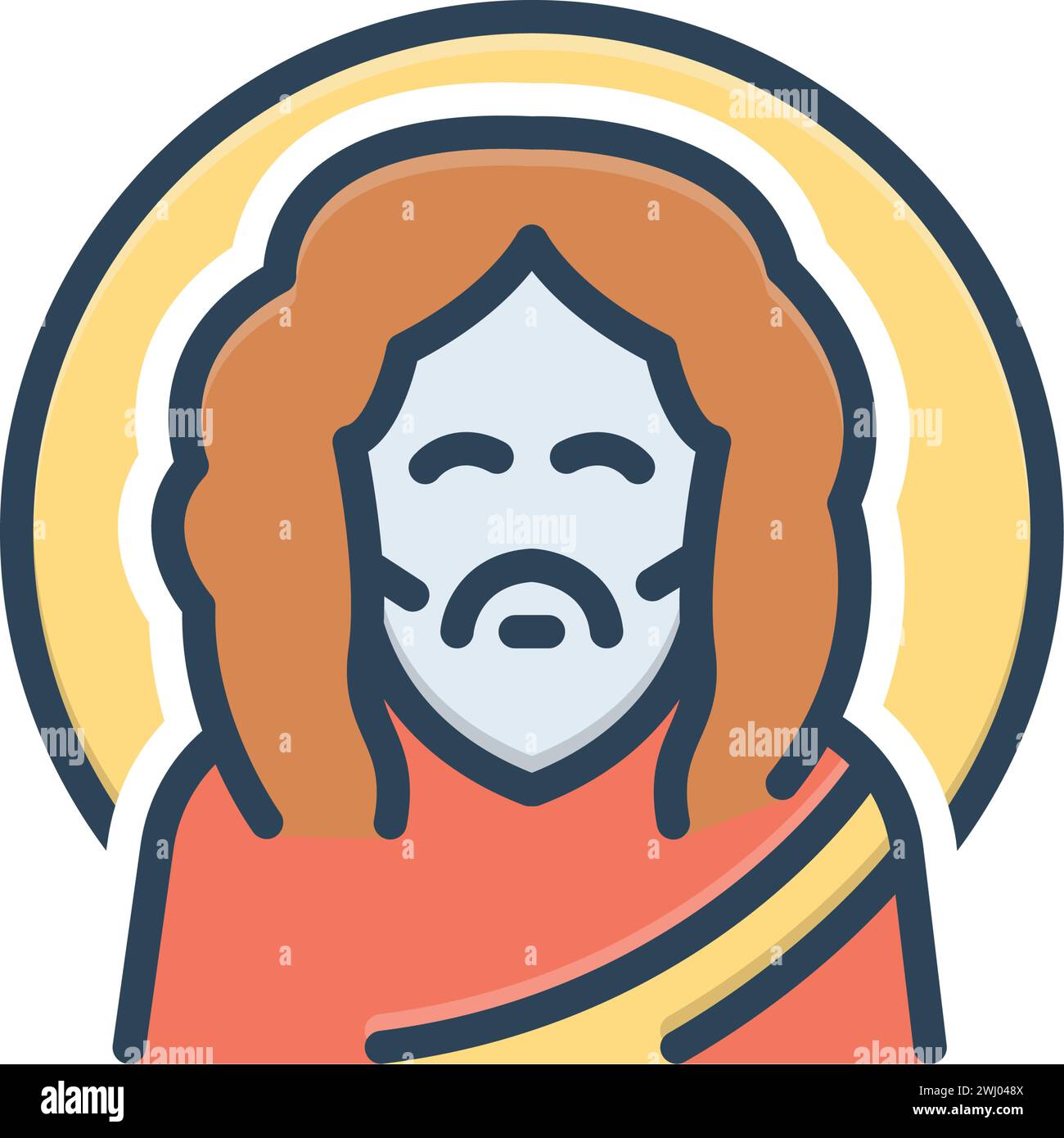 Icône pour baptiste, john Illustration de Vecteur