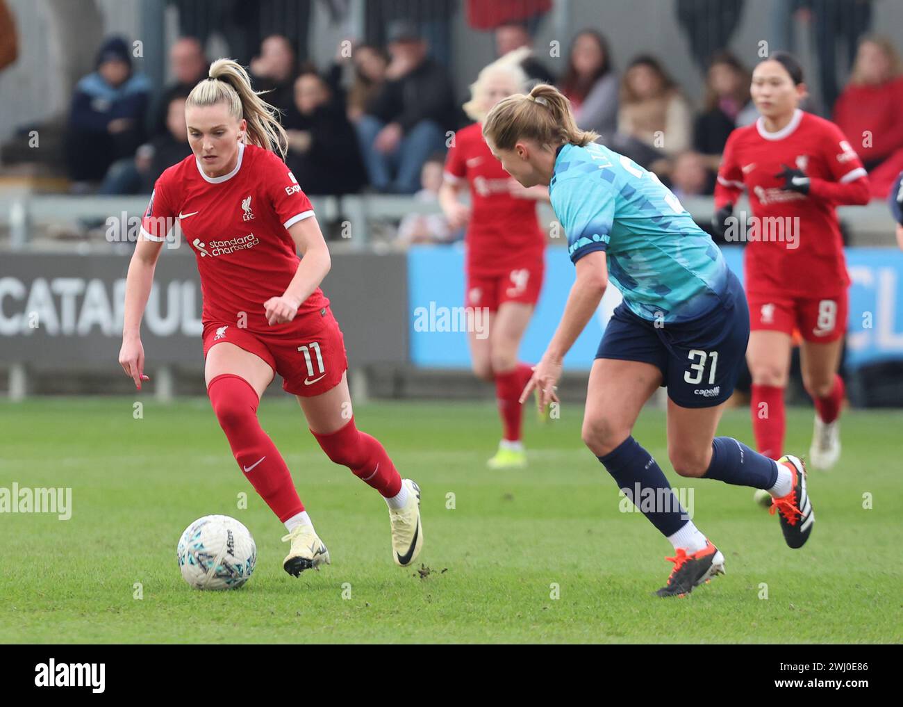 Mel (Melissa) Lawley de Liverpool Women lors du match de la cinquième ronde de football féminin de la FA Cup entre London City Lionesses Women et LiverpoolWomen au Pr Banque D'Images