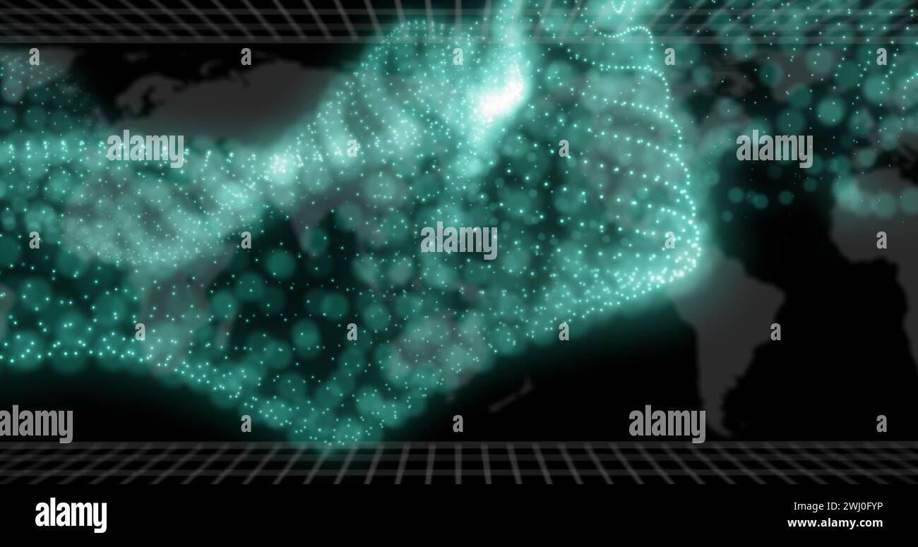 Image du traitement de données ai sur codage binaire Banque D'Images