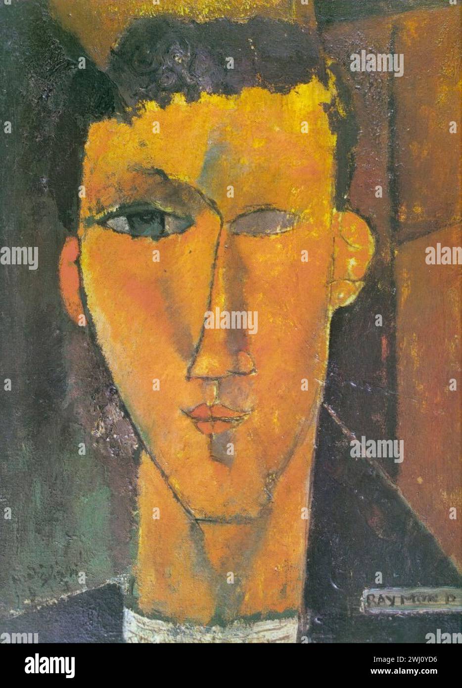 Amedeo Modigliani - Portrait de Raymond Radiguet Banque D'Images