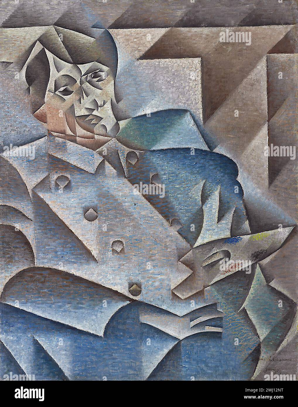 Juan gris - Portrait de Pablo Picasso Banque D'Images