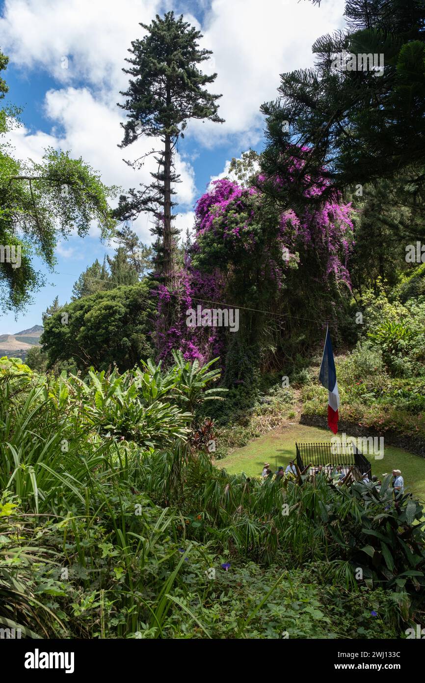 Le tombeau de Napoléon et les jardins environnants sur l'île atlantique de Sainte-Hélène, Atlantique Sud Banque D'Images