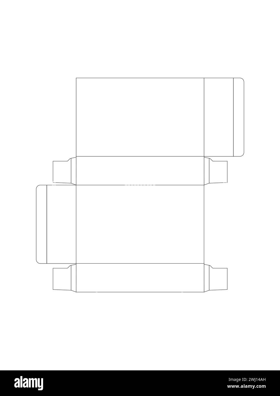 fichier d'impression de conception d'emballage Illustration de Vecteur