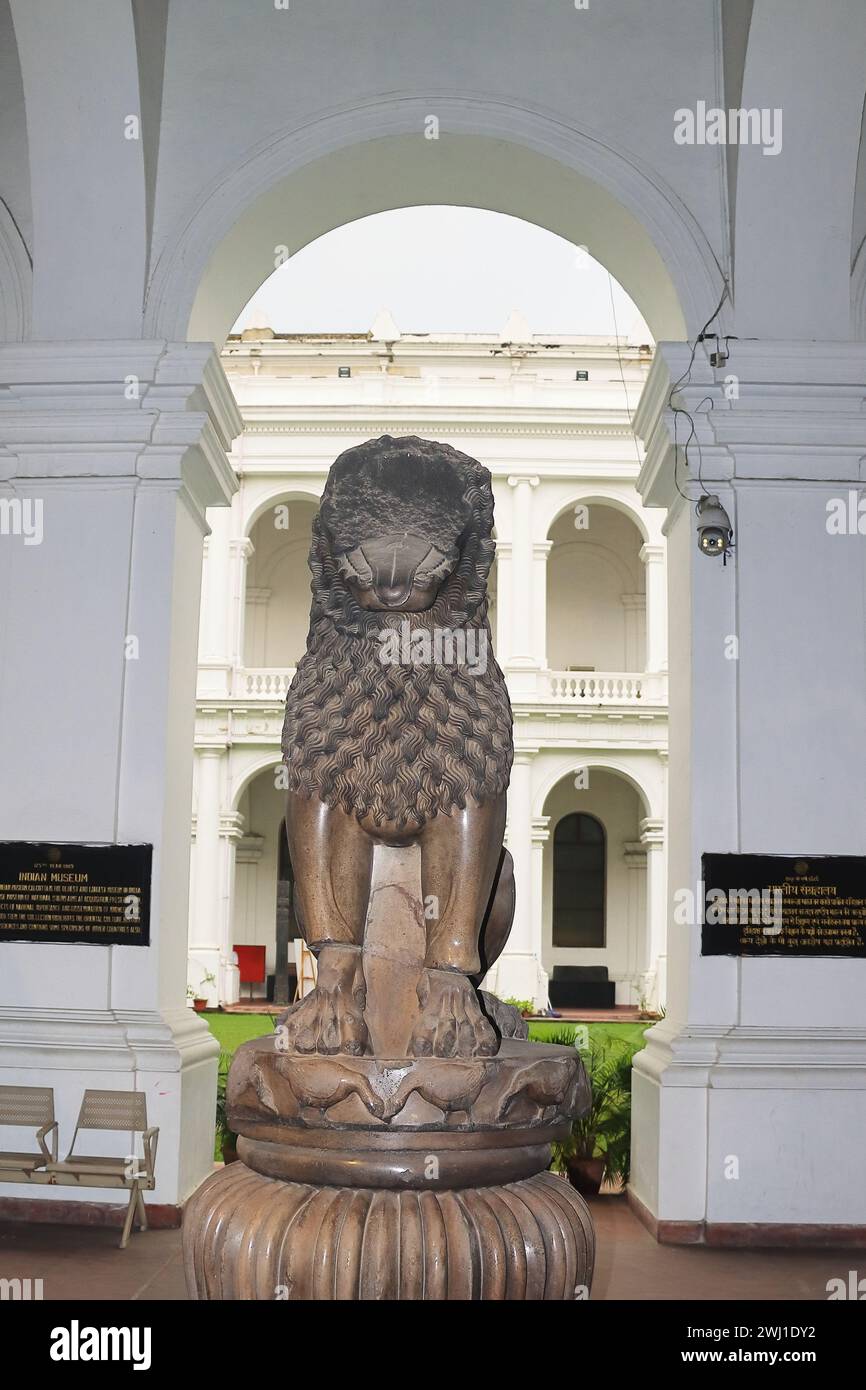 musée national indien, ancien bâtiment colonial indien britannique, lieu touristique populaire à kolkata dans l'ouest du bengale, inde Banque D'Images