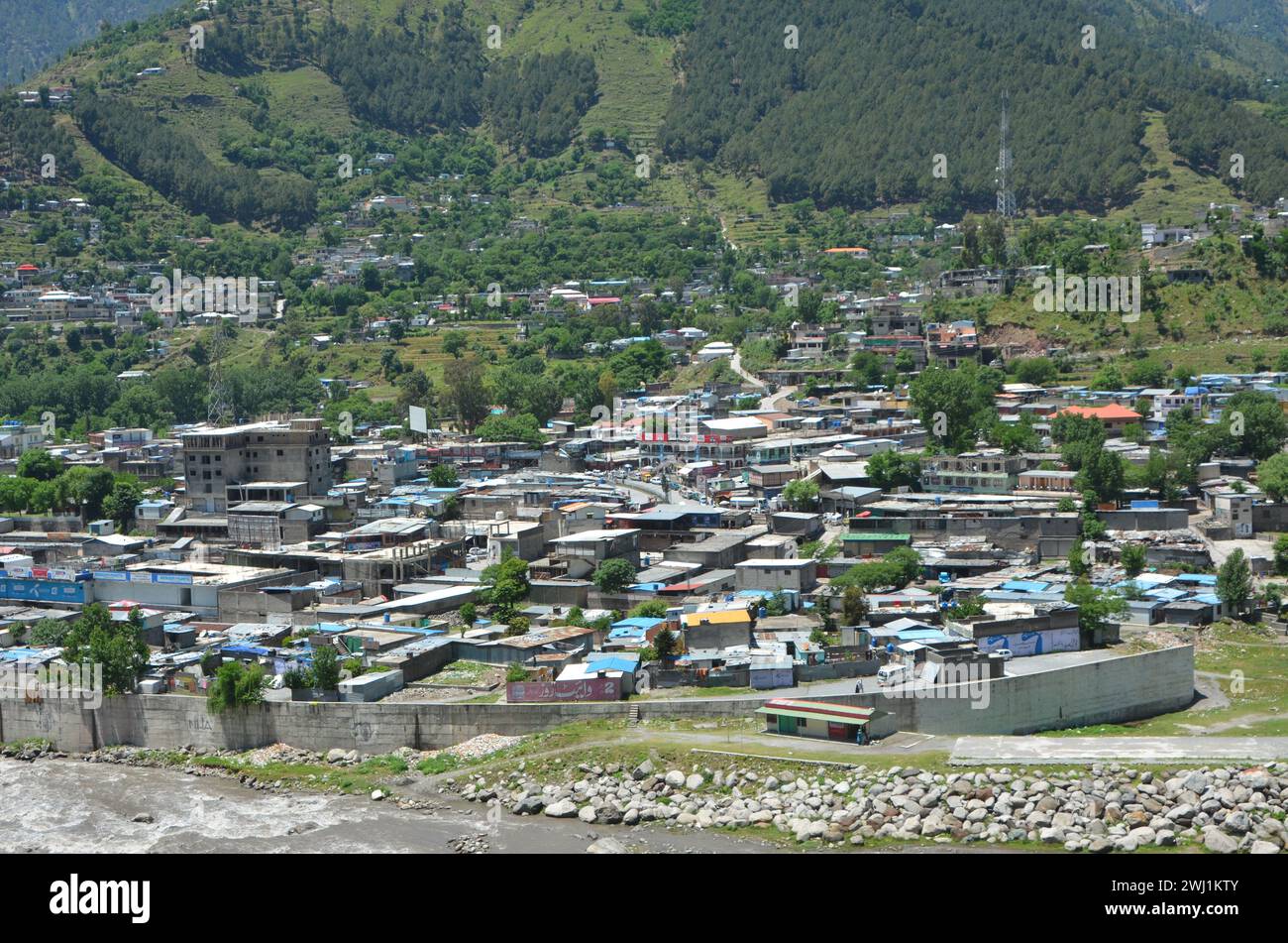 Balakot ville KP Pakistan photographie Banque D'Images