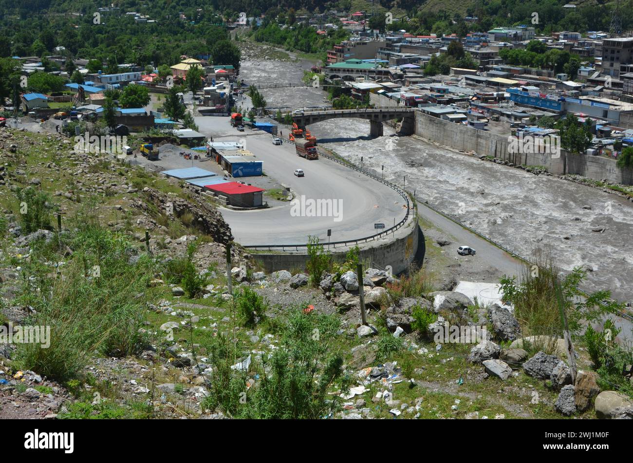 Balakot ville KP Pakistan photographie Banque D'Images