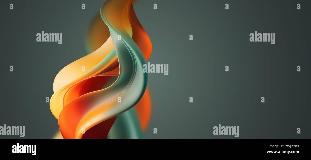 Conception abstraite 3D. Banque D'Images
