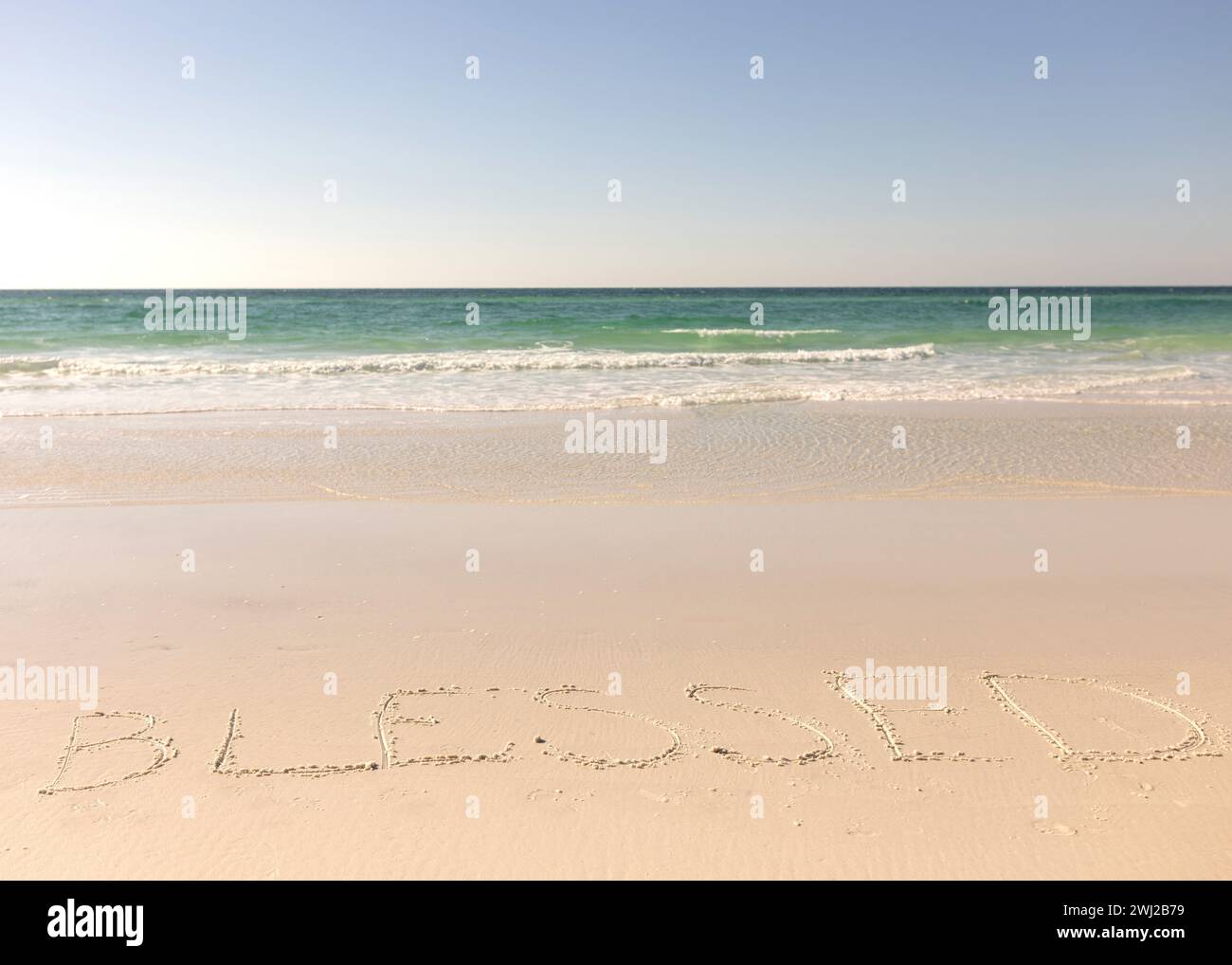 Destin Florida Beach un jour ensoleillé, vous êtes BÉNI Banque D'Images