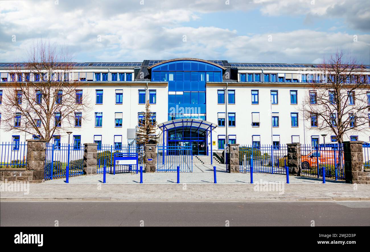 Mainz, Rhénanie-Palatinat, Allemagne 5 avril 2023 : Bundesnetzagentur Mainz. Agence fédérale des réseaux Banque D'Images