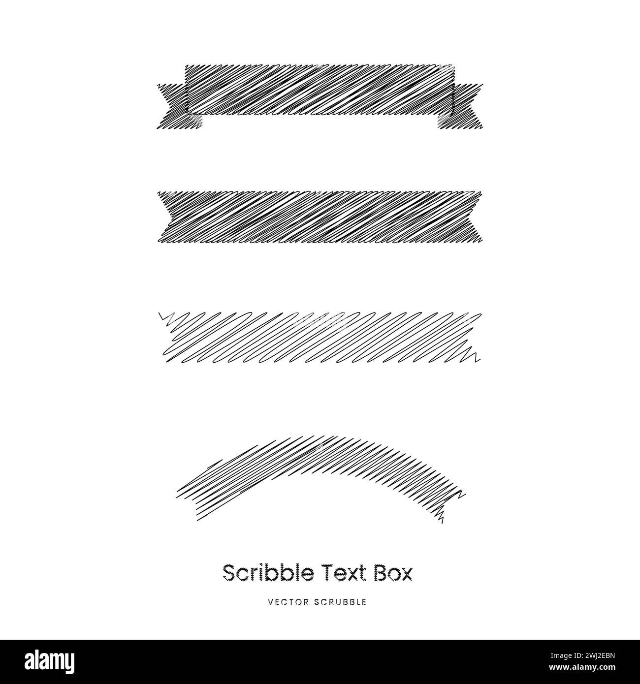 Motif de zone de texte griffonnage Illustration de Vecteur