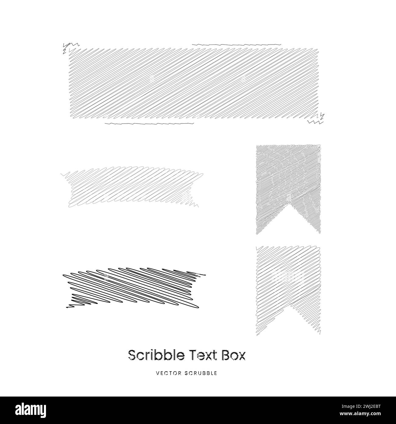 Motif de zone de texte griffonnage Illustration de Vecteur