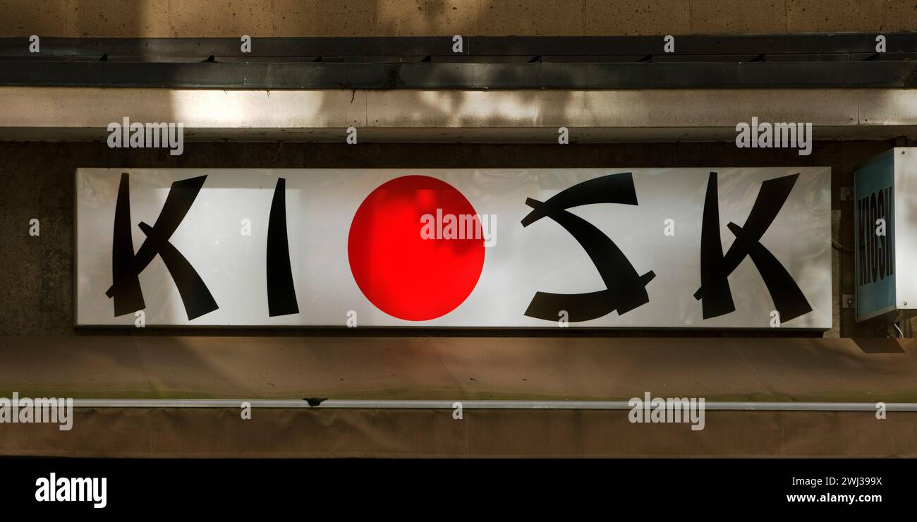 Kiosque japonais, Immermannstrasse, Little Tokyo, Duesseldorf, Rhénanie du Nord-Westphalie, Allemagne, Europe Banque D'Images