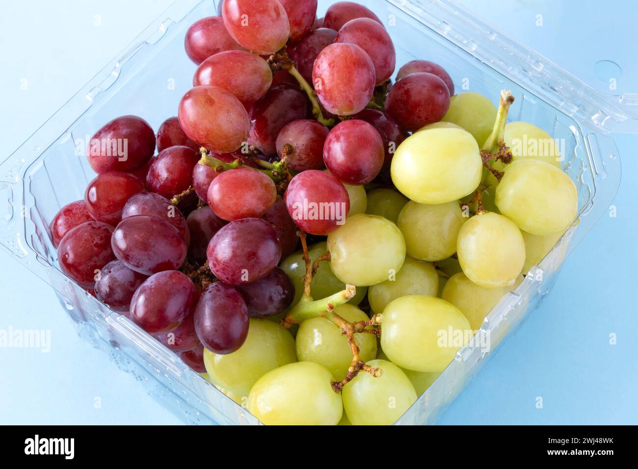 Raisins rouges et verts Banque D'Images