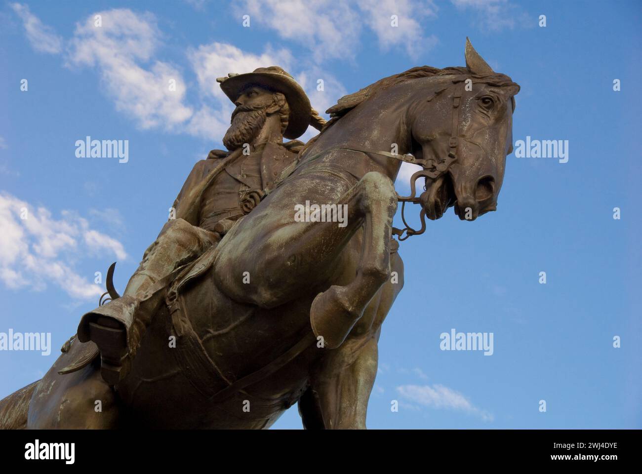 Major général confédéré J. E. B. Stuart - Monument dévoilé le 30 mai 1907 sur Monument Avenue et enlevé le 2020 juillet Banque D'Images