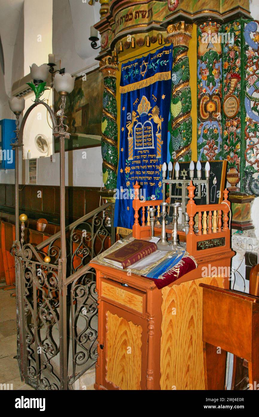 Ashkenazi Ari Synagogue Safed, Israël Banque D'Images