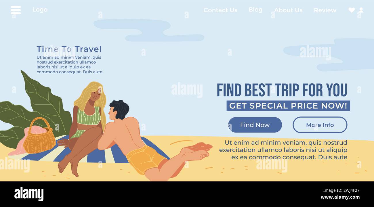 Temps pour voyager, visites et voyages avec prix spécial Illustration de Vecteur