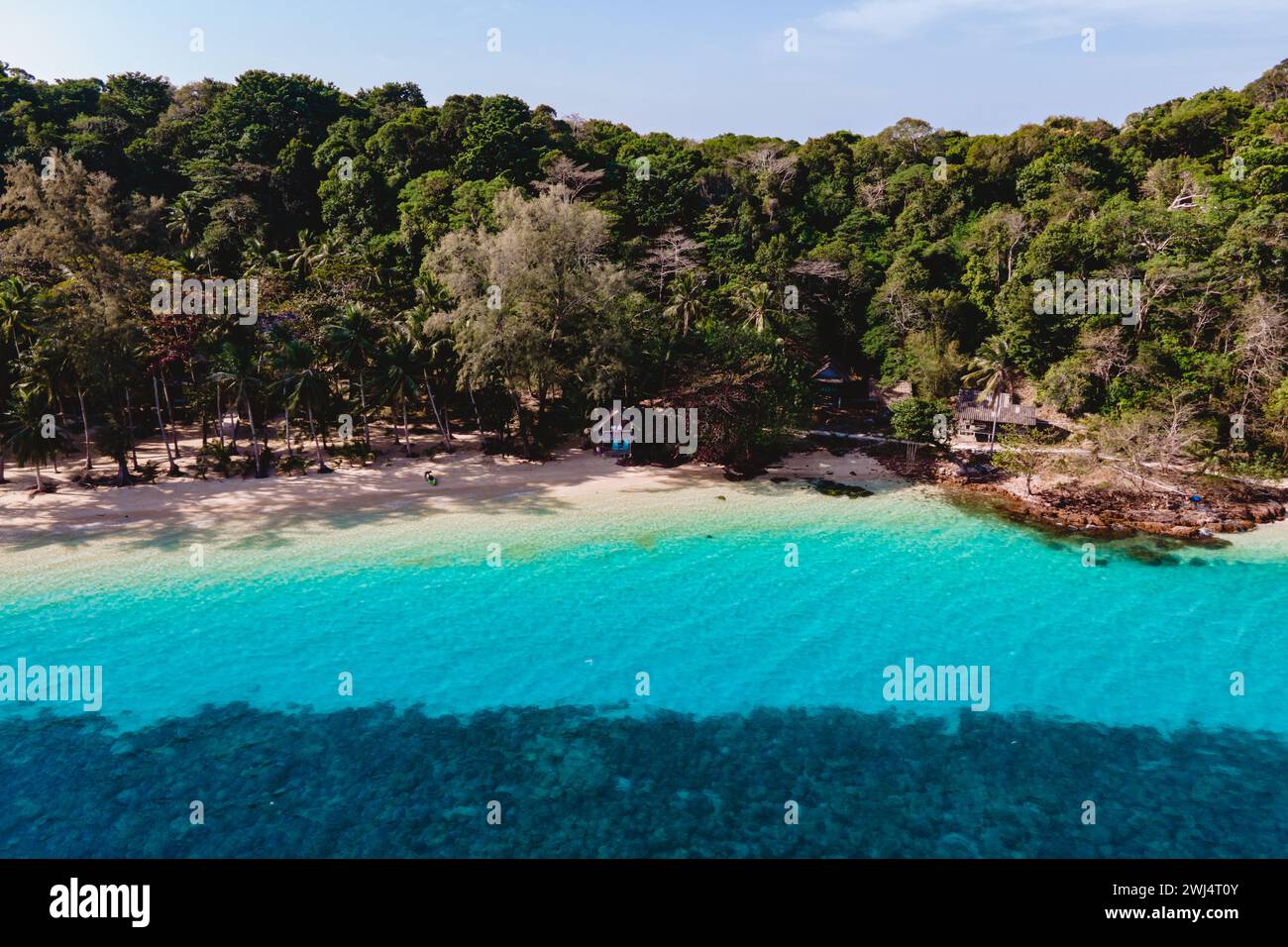 Koh Wai Island Trat Thailand est une île tropicale près de Koh Chang. Banque D'Images