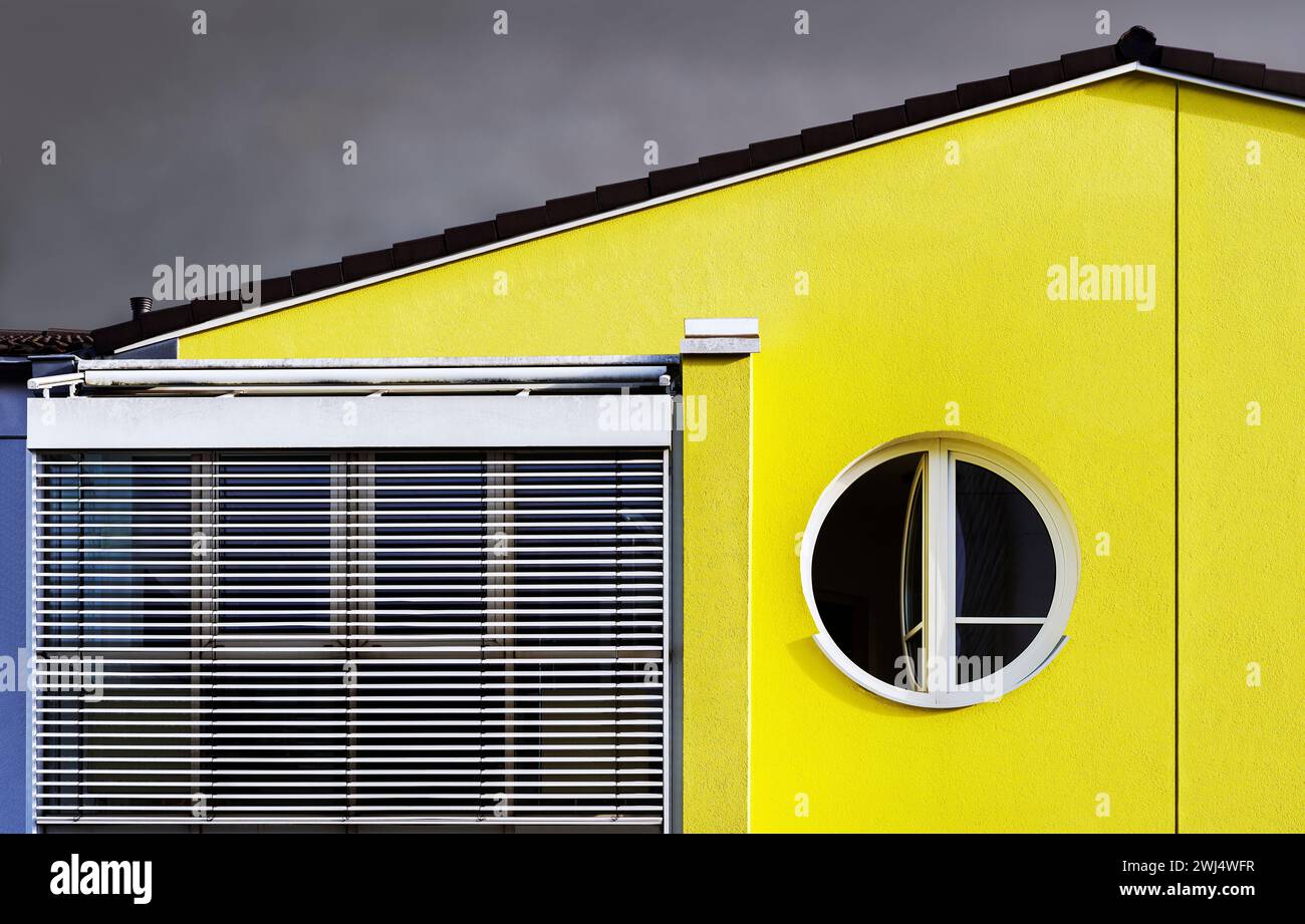 Détail de la façade d'une maison Banque D'Images
