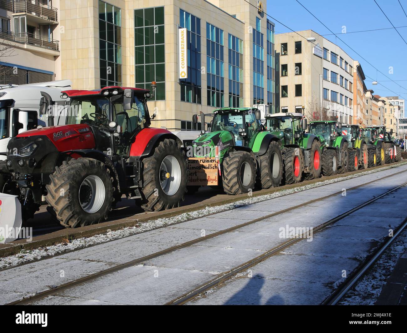 Manifestation des agriculteurs le 01/08/2024 à Magdebourg â€‹ Banque D'Images