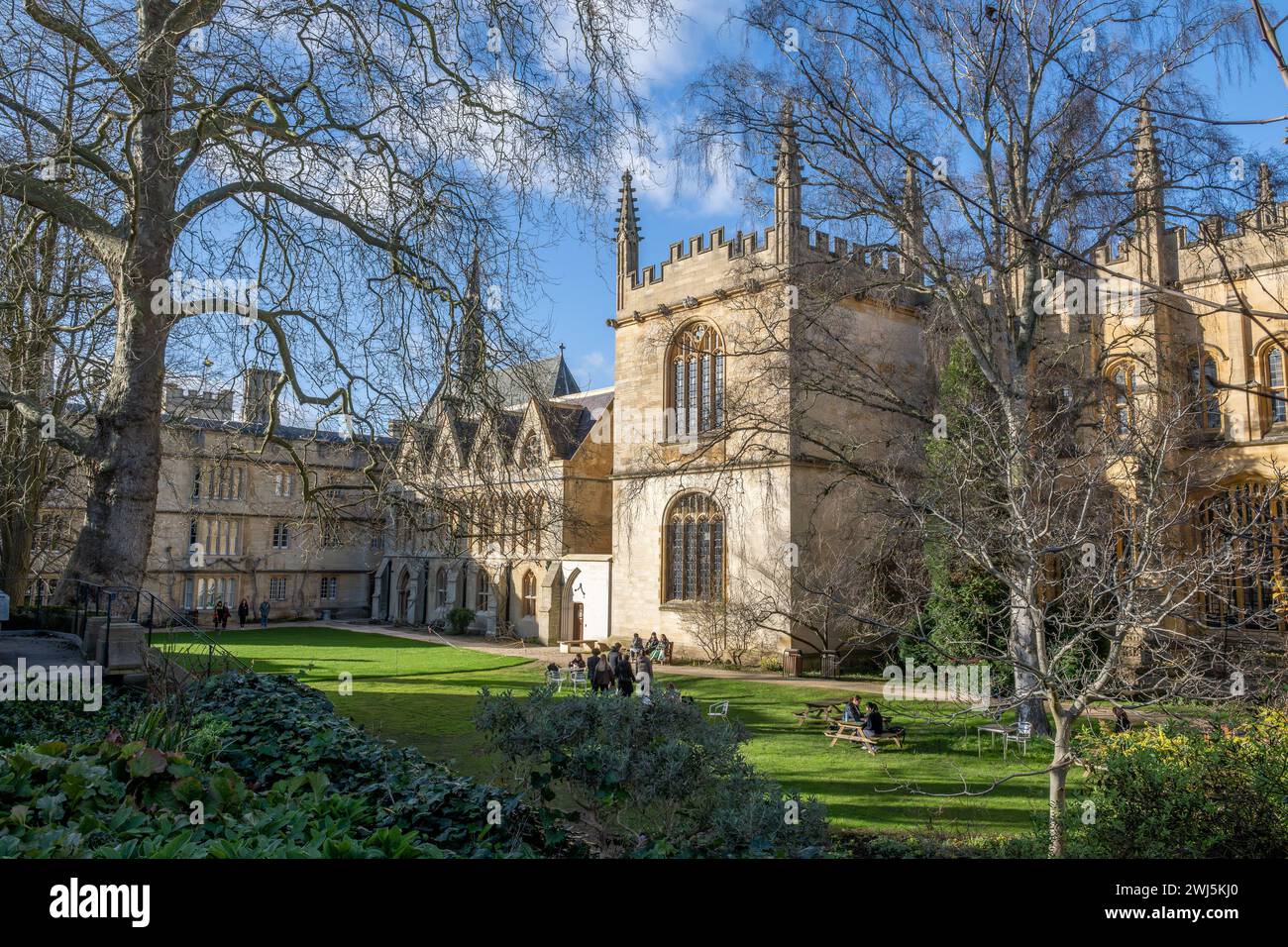 Exeter College GardensCons Banque D'Images